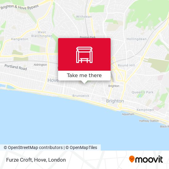 Furze Croft, Hove map