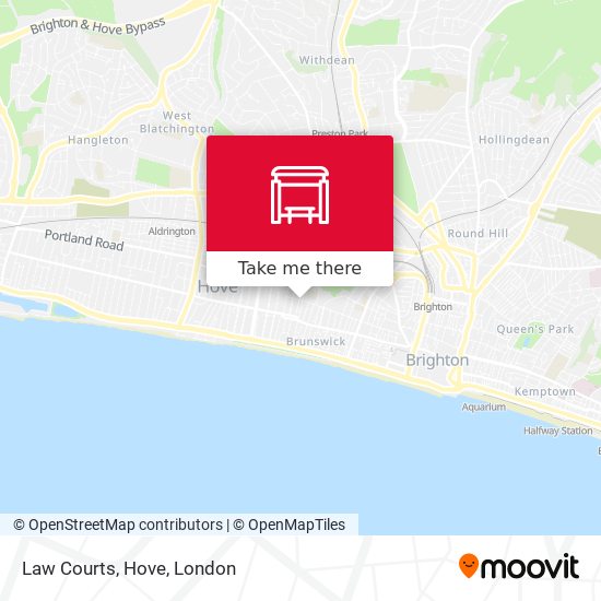 Law Courts, Hove map