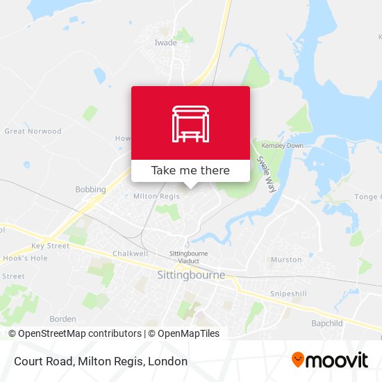 Court Road, Milton Regis map