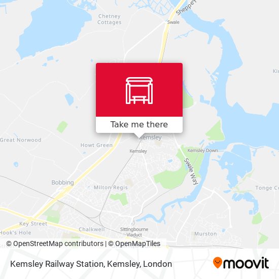 Kemsley Railway Station, Kemsley map