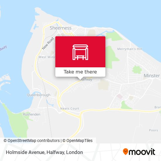 Holmside Avenue, Halfway map