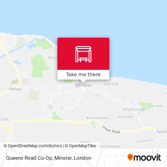 Queens Road Co-Op, Minster map