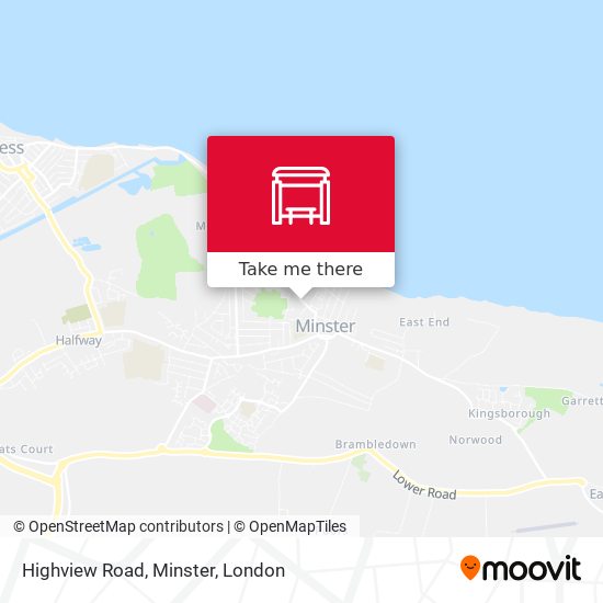 Highview Road, Minster map