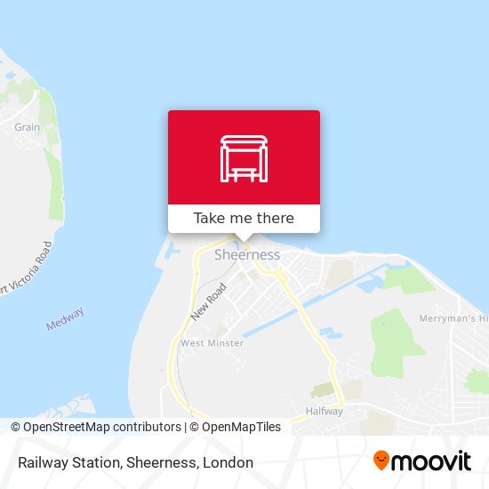 Railway Station, Sheerness map
