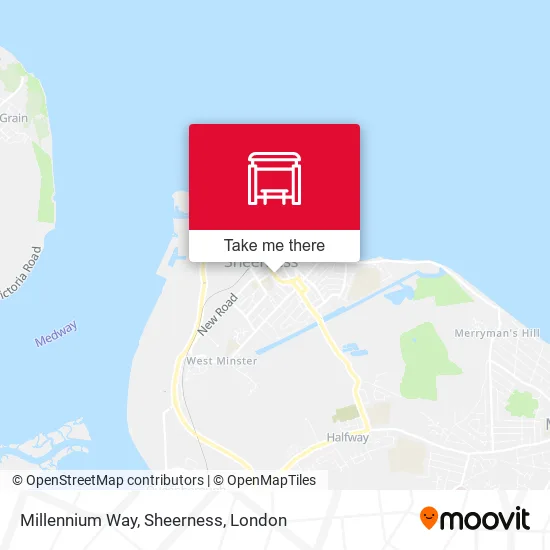 Millennium Way, Sheerness map