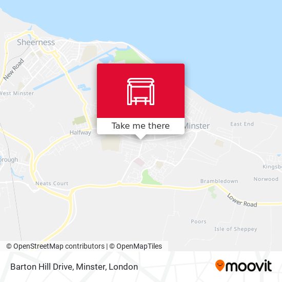 Barton Hill Drive, Minster map