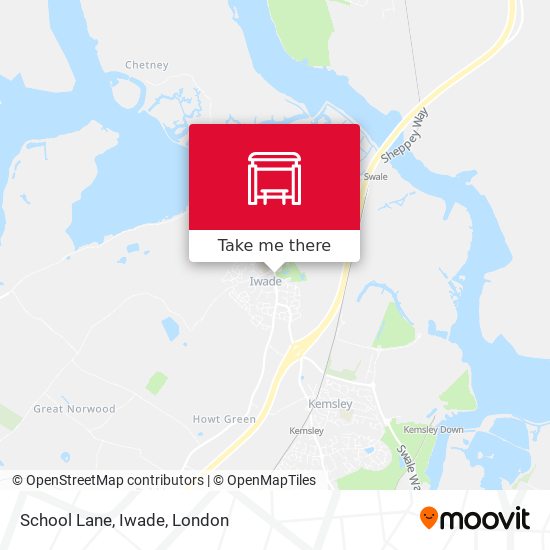School Lane, Iwade map