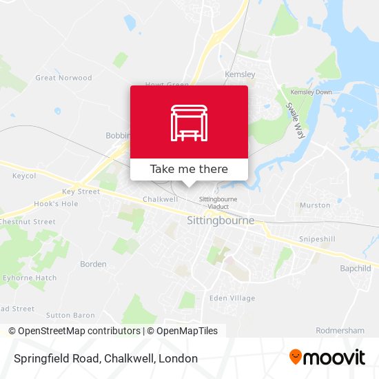 Springfield Road, Chalkwell map