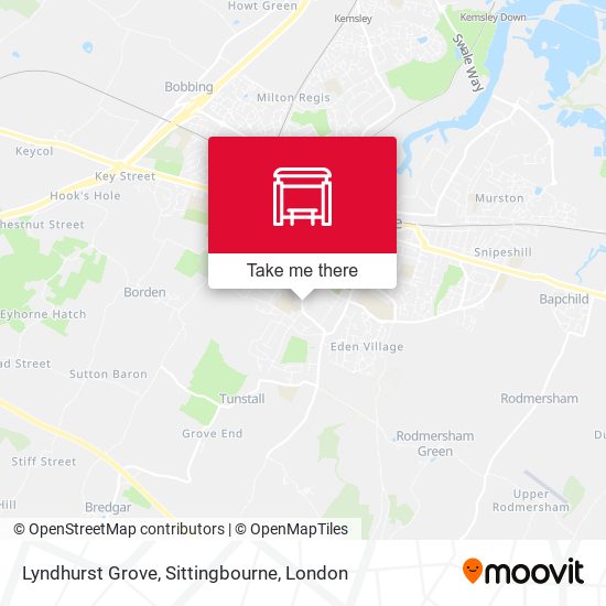 Lyndhurst Grove, Sittingbourne map