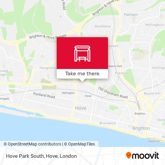 Hove Park South, Hove map