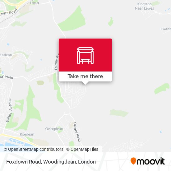 Foxdown Road, Woodingdean map