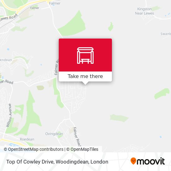 Top Of Cowley Drive, Woodingdean map
