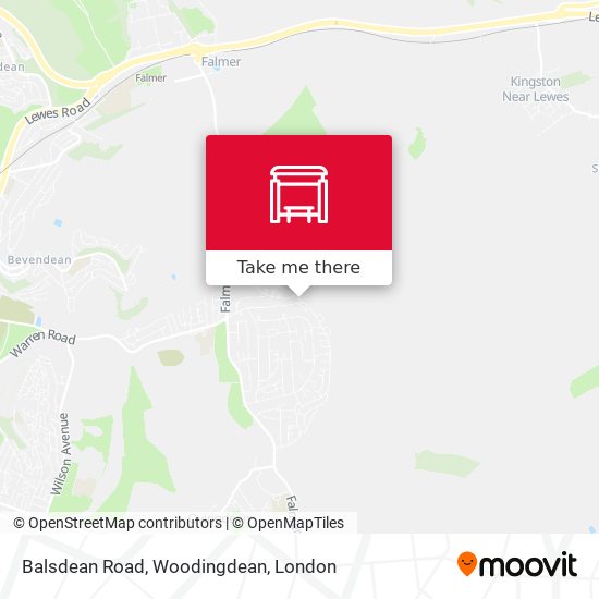 Balsdean Road, Woodingdean map
