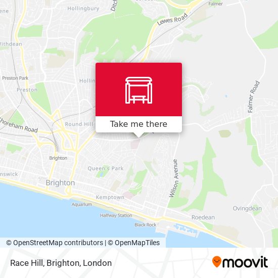 Race Hill, Brighton map
