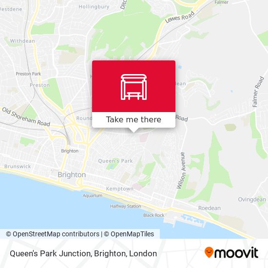 Queen's Park Junction, Brighton map