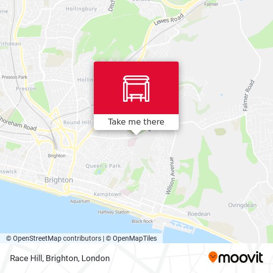 Race Hill, Brighton map
