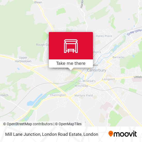 Mill Lane Junction, London Road Estate map
