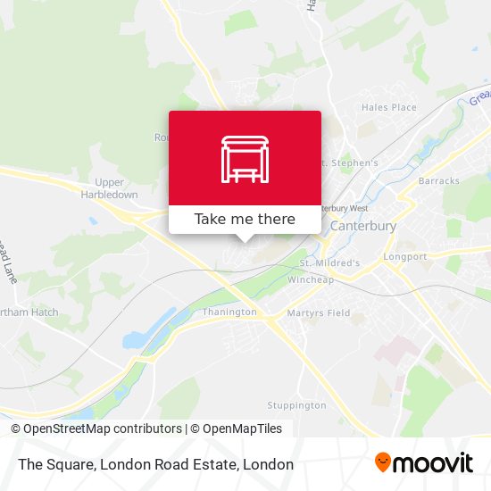 The Square, London Road Estate map