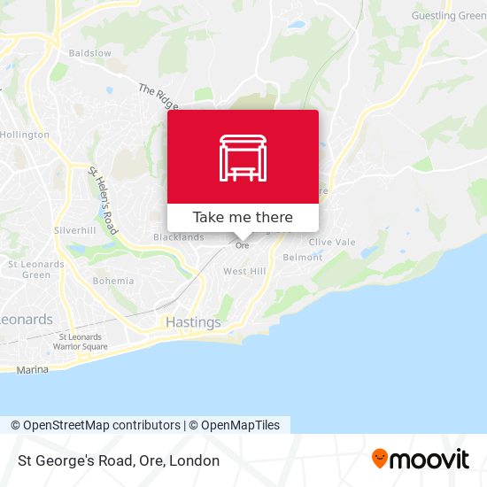 St George's Road, Ore map