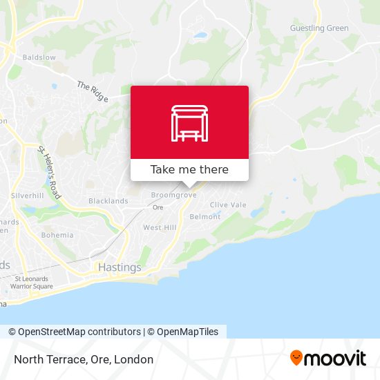 North Terrace, Ore map