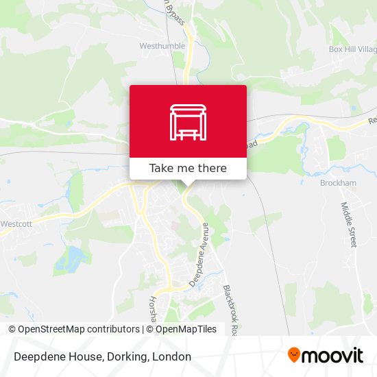 Deepdene House, Dorking map