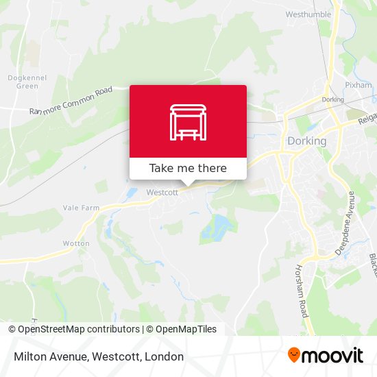 Milton Avenue, Westcott map