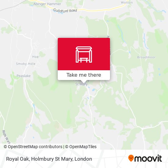 Royal Oak, Holmbury St Mary map