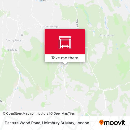 Pasture Wood Road, Holmbury St Mary map