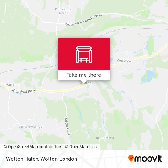 Wotton Hatch, Wotton map