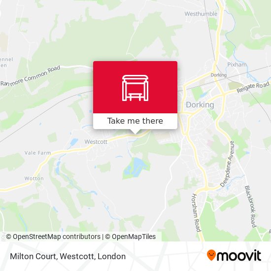 Milton Court, Westcott map