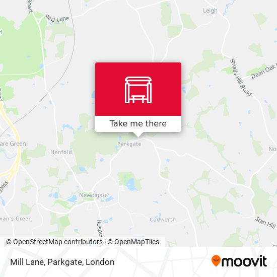 Mill Lane, Parkgate map
