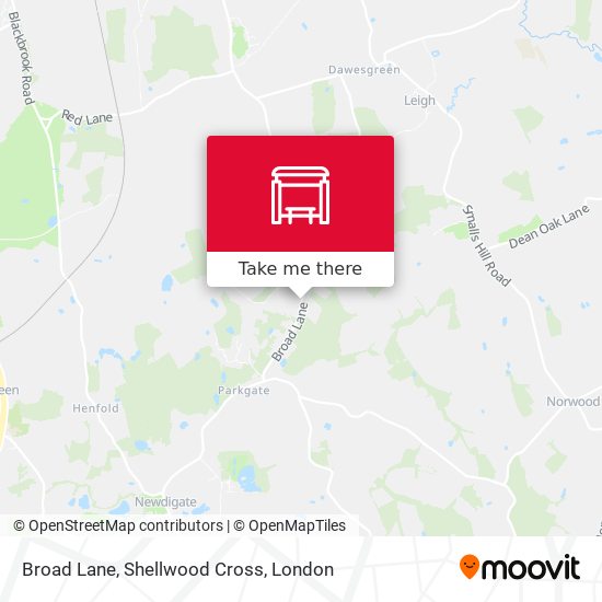 Broad Lane, Shellwood Cross map