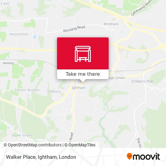 Walker Place, Ightham map
