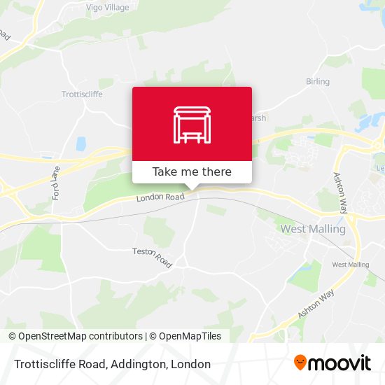 Trottiscliffe Road, Addington map