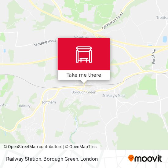 Railway Station, Borough Green map