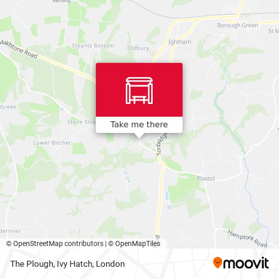 The Plough, Ivy Hatch map