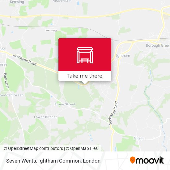 Seven Wents, Ightham Common map