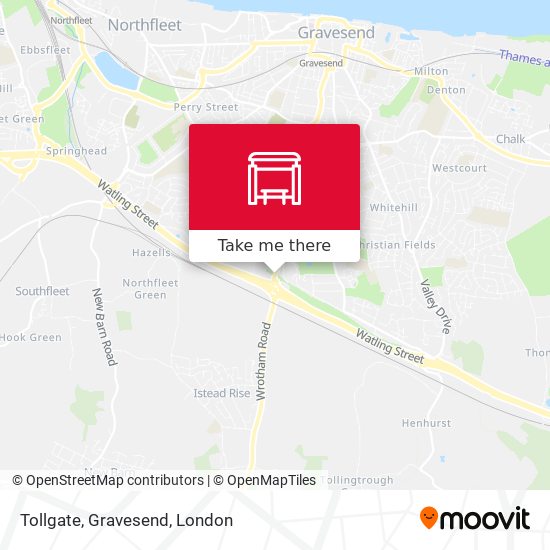 Tollgate, Gravesend map