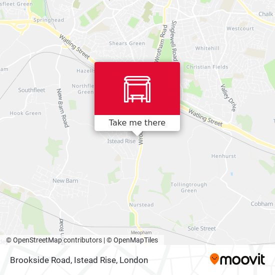 Brookside Road, Istead Rise map