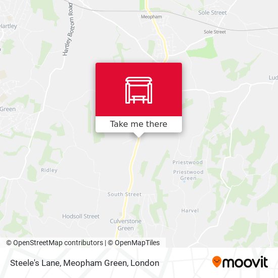 Steele's Lane, Meopham Green map