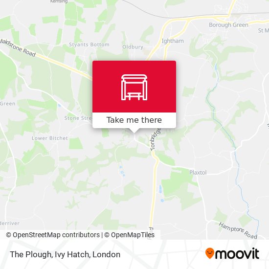 The Plough, Ivy Hatch map