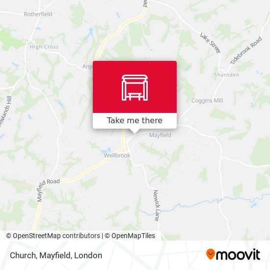 Church, Mayfield map