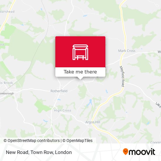 New Road, Town Row map