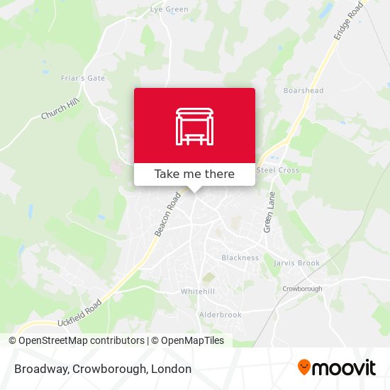 Broadway, Crowborough map
