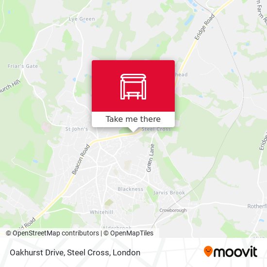 Oakhurst Drive, Steel Cross map
