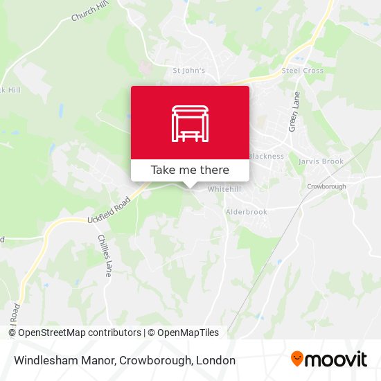 Windlesham Manor, Crowborough map