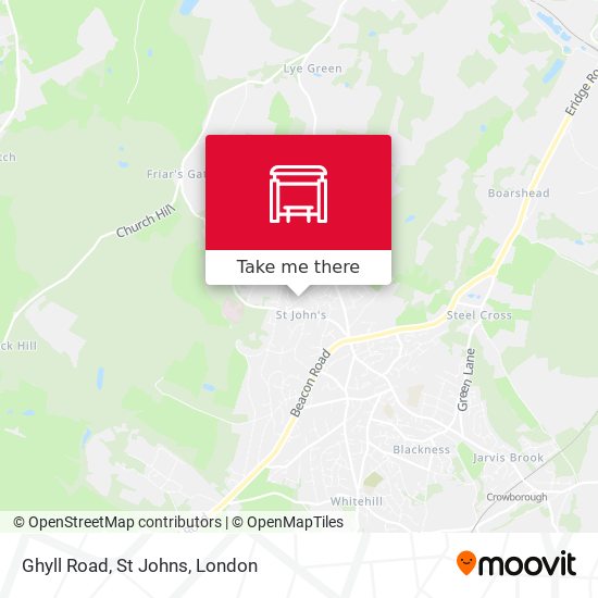 Ghyll Road, St Johns map
