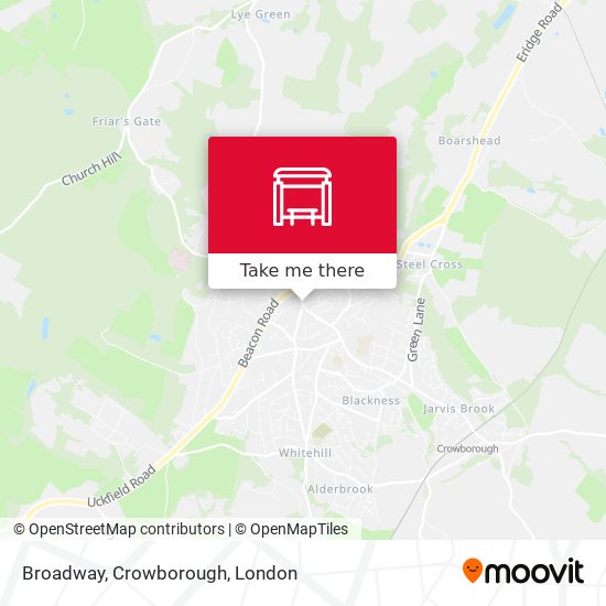 Broadway, Crowborough map