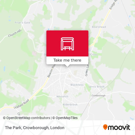 The Park, Crowborough map