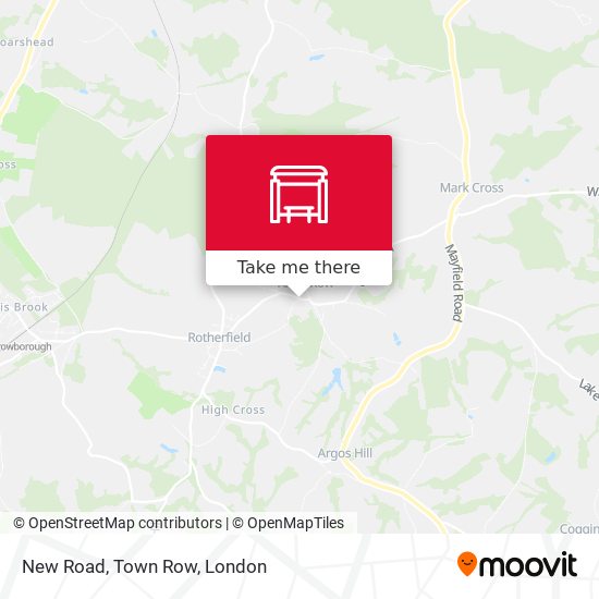 New Road, Town Row map